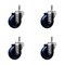 Service Caster 3.5'' Solid Polyurethane Wheel Swivel 7/16'' Grip Ring Stem Caster Set, 4PK SCC-GR20S3514-SPUS-716138-4 - alternate 1
